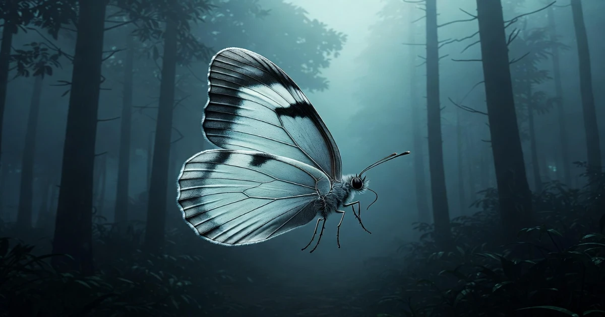 Black, Orange and White Butterfly