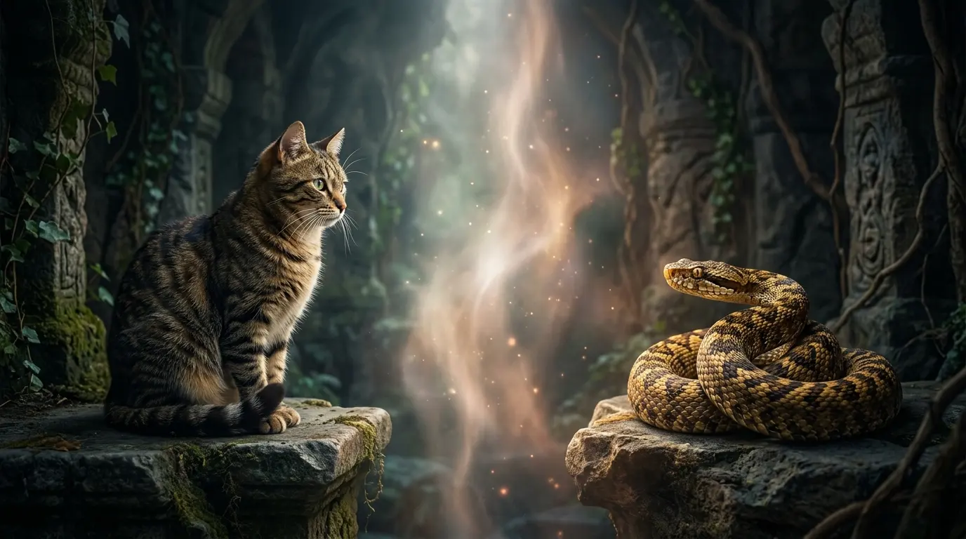 cat dream vs snake dream meaning symbolism comparison