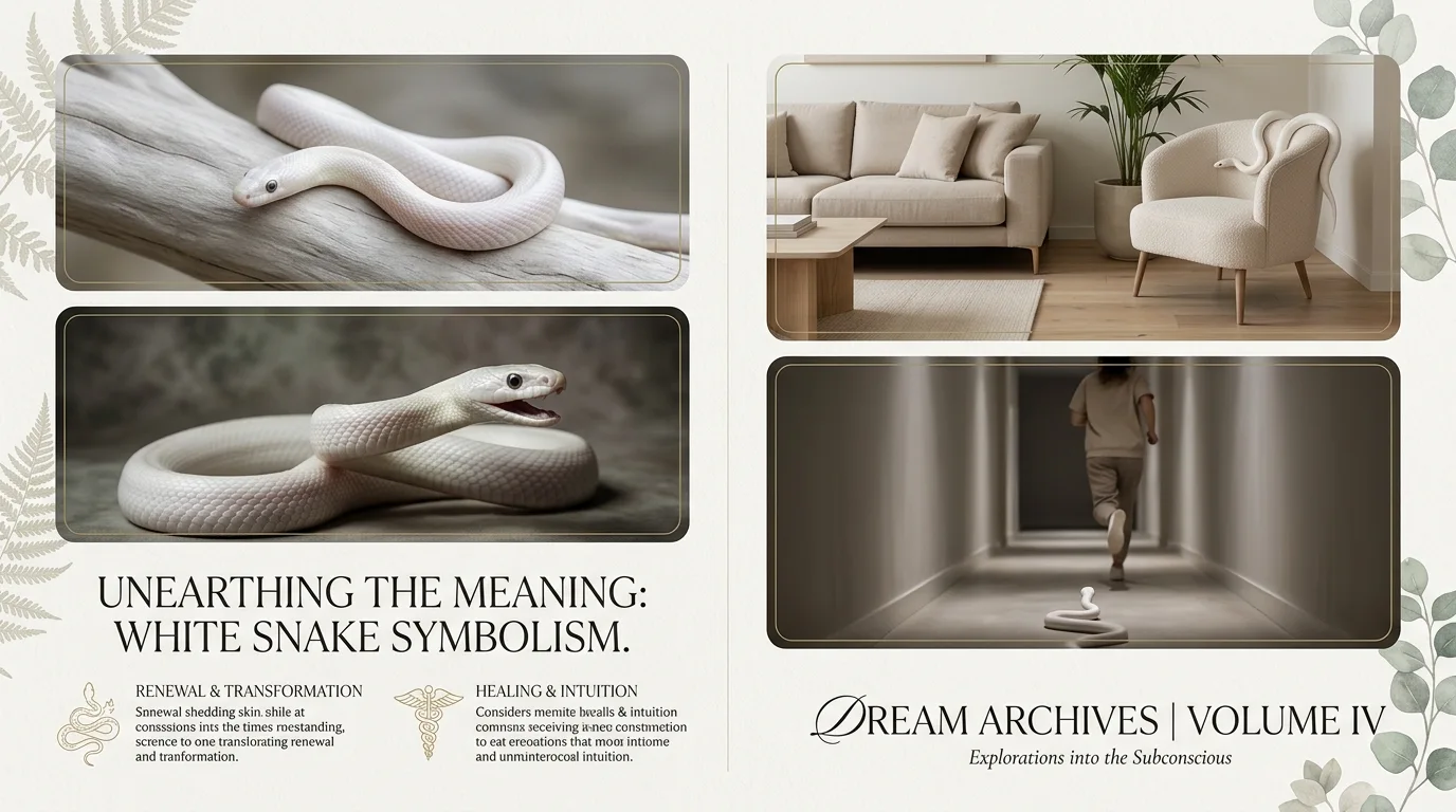 different white snake dream scenarios and meanings