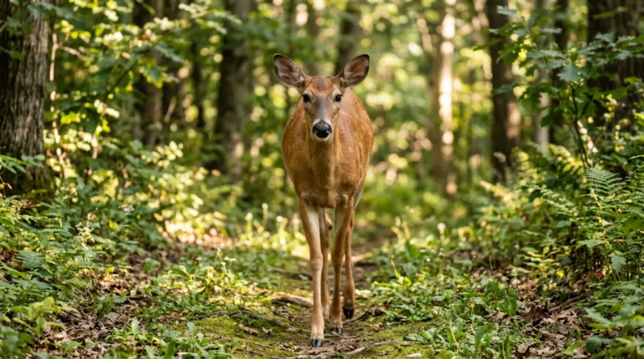 Friendly deer approaching in a dream, a positive deer dream meaning of trust