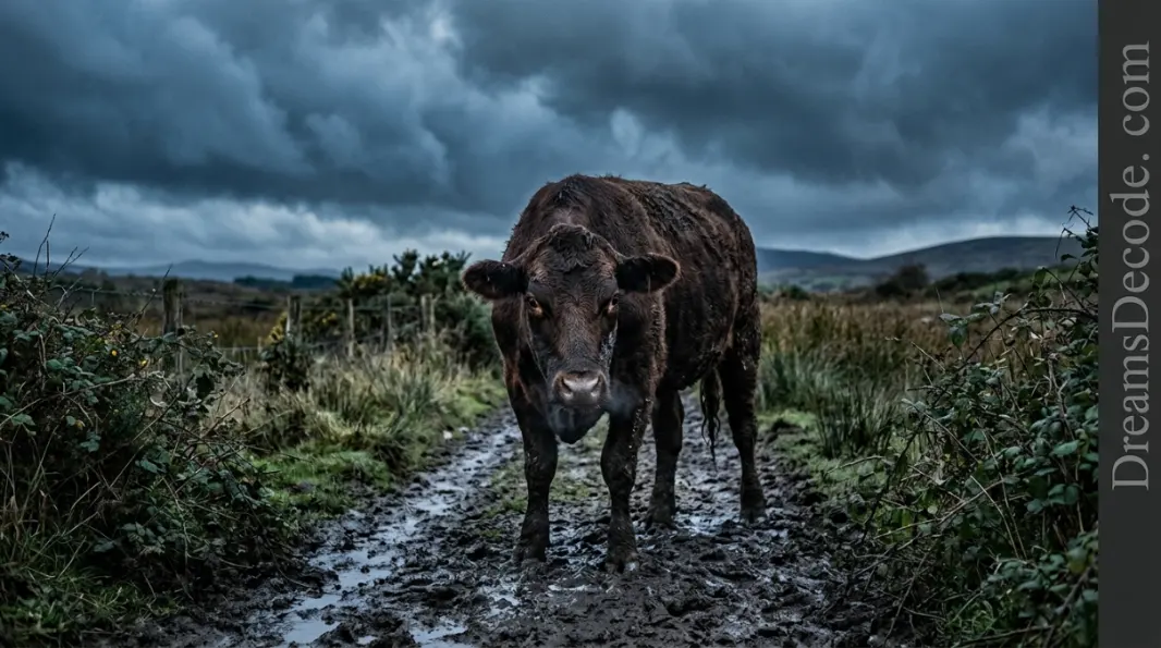 Aggressive cow dream meaning confronting suppressed anger